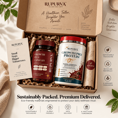 Growth Power Stack | Daily Wellness Stack | Complete Nutrition Bundle - Rupurva | Wellness made Simple