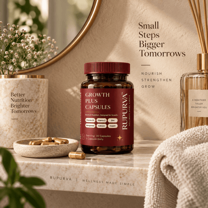Growth Power Stack | Daily Wellness Stack | Complete Nutrition Bundle - Rupurva | Wellness made Simple