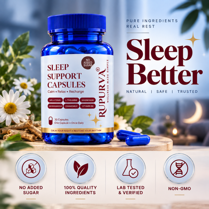 Sleep Support Gummies | Nighttime Relaxation System - Rupurva | Wellness made Simple