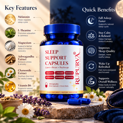 Strength & Recovery Stack | Nighttime Relaxation System - Rupurva | Wellness made Simple